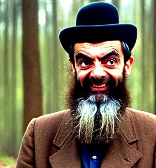 Prompt: Mr Bean as a member of duck dynasty