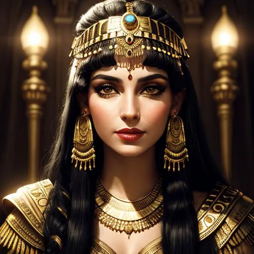 Prompt: Cleopatra, cinematic light,  fantasy