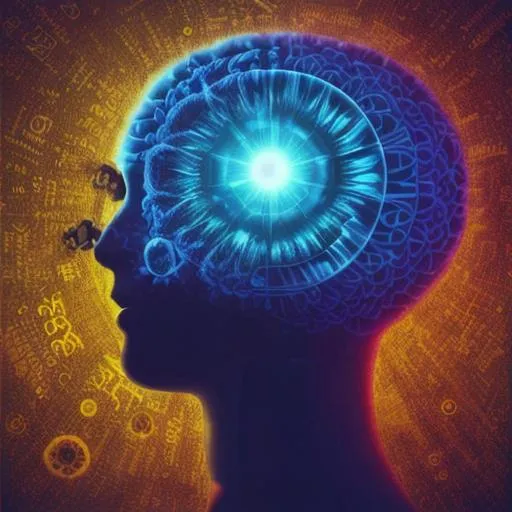 Prompt: Perception of the human mind