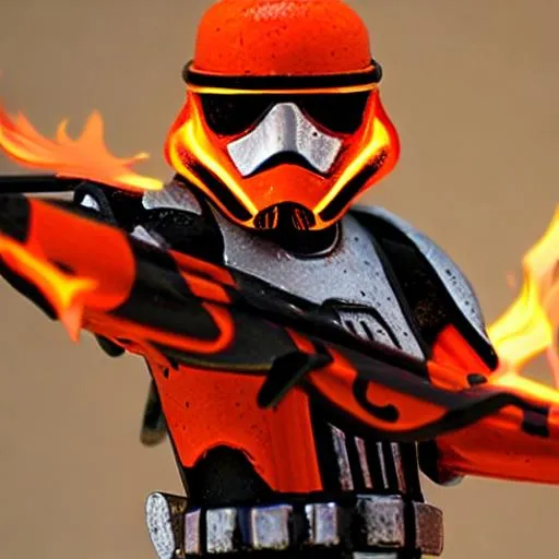 Prompt: flame trooper