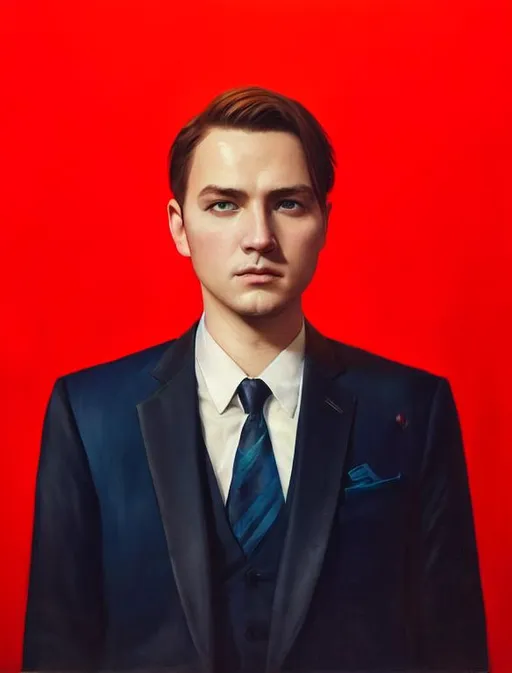 Portrait Of Character With Color Hair And With C Openart