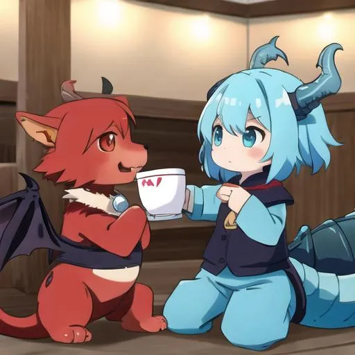 Prompt: A cute dragons 