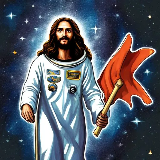 Prompt: Jesus astronaut