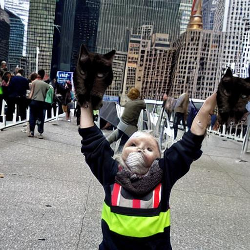 cat stopping 9/11 | OpenArt