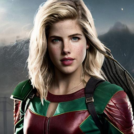 emily bett rickards as the green arrow | OpenArt