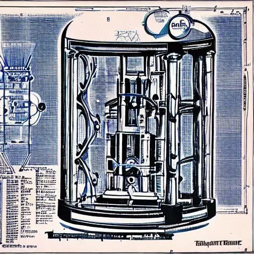 Prompt: Blueprint of a Time Machine 