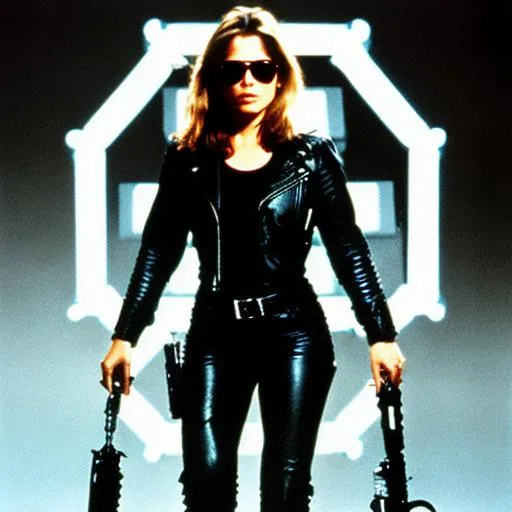 Prompt: Sarah Connor Terminator 2
