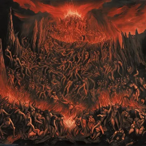 Prompt: dante inferno hell
