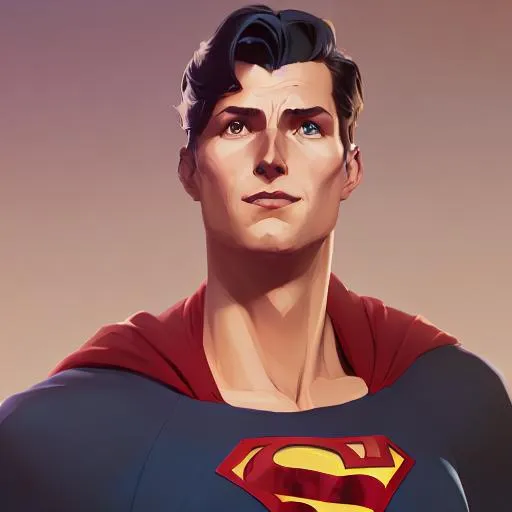 Prompt: full body portrait of {Christopher Reeve} as new Superman, smooth soft skin, big dreamy eyes, beautiful intricate colored hair, symmetrical, anime wide eyes, soft lighting, detailed face, by makoto shinkai, stanley artgerm lau, wlop, rossdraws, concept art, digital painting, looking into camera 