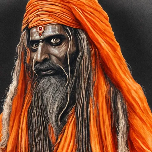 Prompt: indian aghori, full body, nixeu, sakimichan, in orange dress, photorealistic,detail




