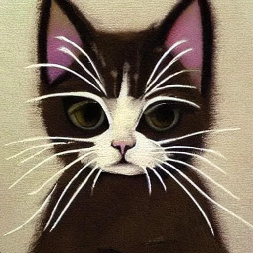 Prompt: Art. Cute cat