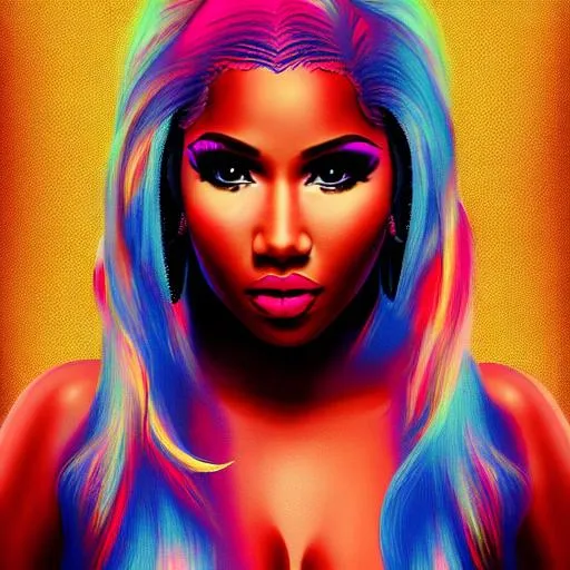 a portrait of Nicki Minaj in Ibiza, digital art, bea... | OpenArt