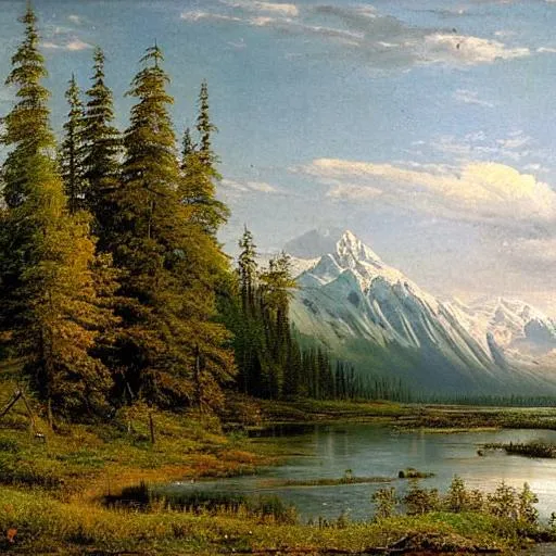 Prompt: Alaska, landscape, beautiful artwork by ivan shishkin