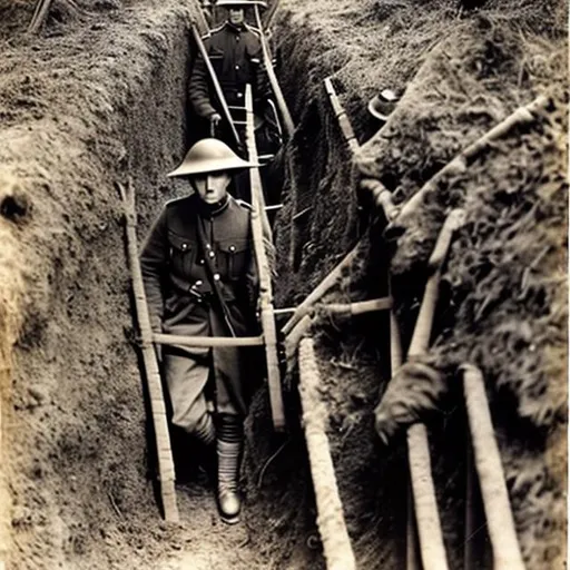 Prompt: ww1 trenches

