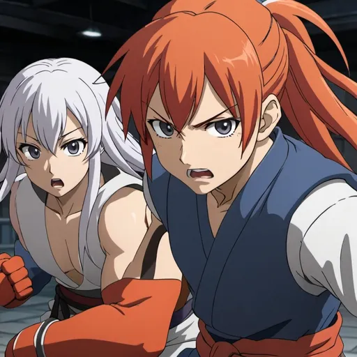 Prompt: Sprit fighters plot scenes in anime