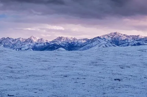 Prompt: snowy tipped mountains with a snowy valley at arctic sunset, cloudy, with a scifi 
scp facility in the distance,  anime, close up, highly detailed, no blur, sharp focus, 100mm lens, 8k, in leipzig