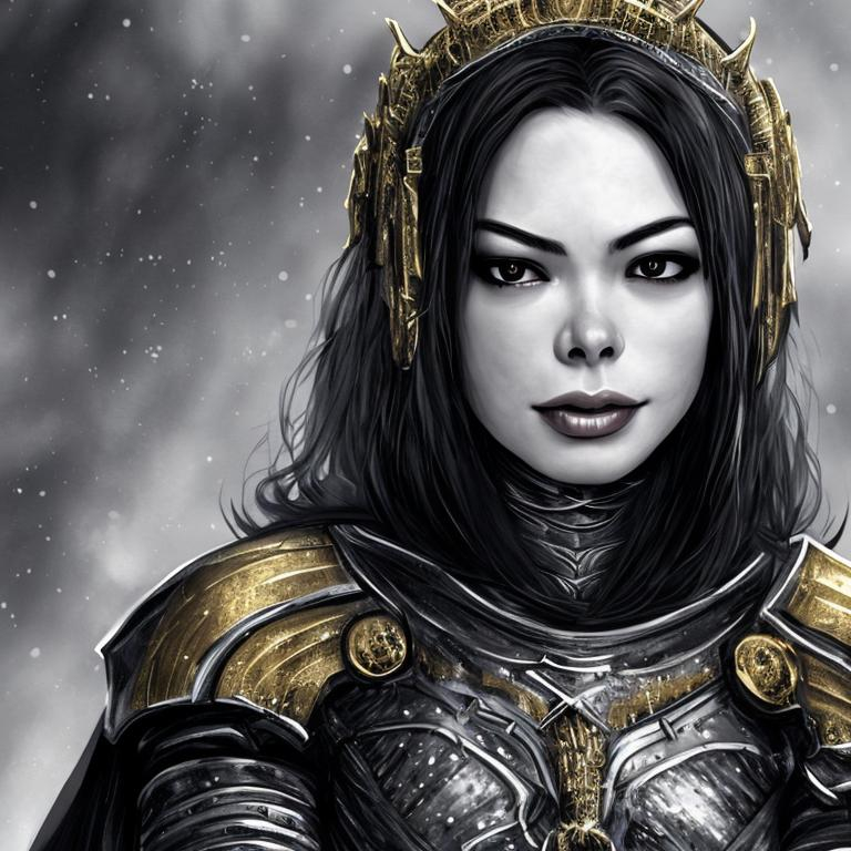 monochrome, miranda cosgrave, detailed face, beautif... | OpenArt