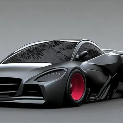 Prompt: Future Dark Batman Car