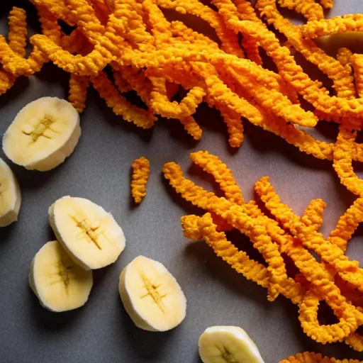 Prompt: Cheetos made out of banana
