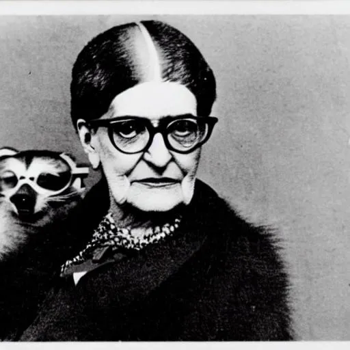 A female Sigmund Freud with hipster glasses dressed... | OpenArt