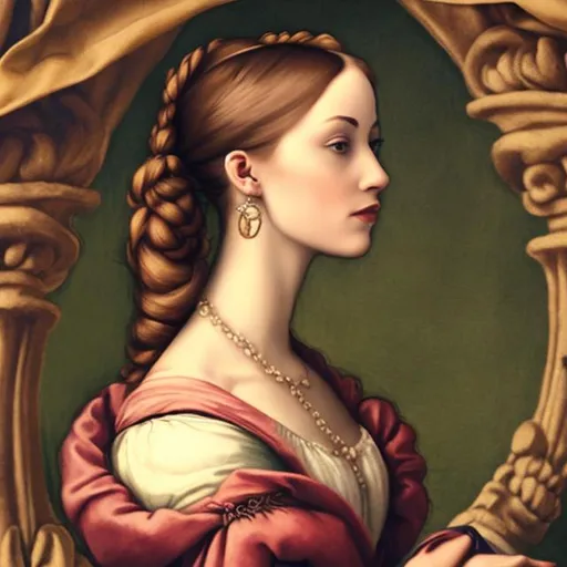 Prompt: Pretty renaissance  woman 