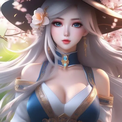 3d anime woman and beautiful pretty art 4k full HD a