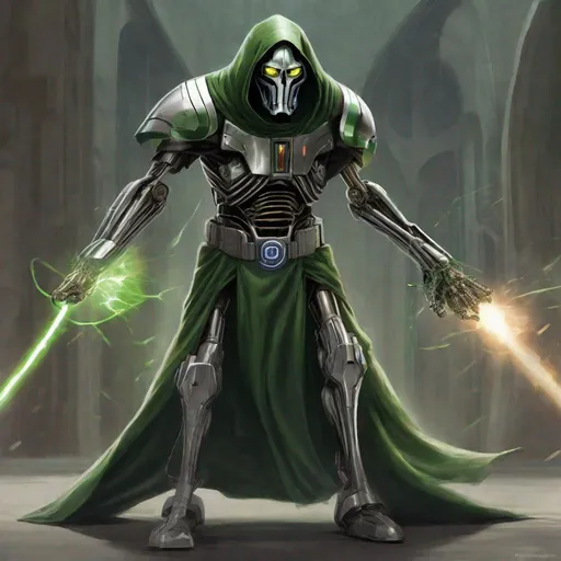 Prompt: Dr.Doom and General Grievous combined 