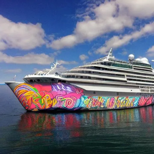 Cannibal Cruise Ship Written On The Side Of A Cannib... | OpenArt