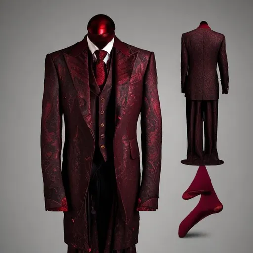 The devil shopkeeper's attire is a masterful blend o... | OpenArt