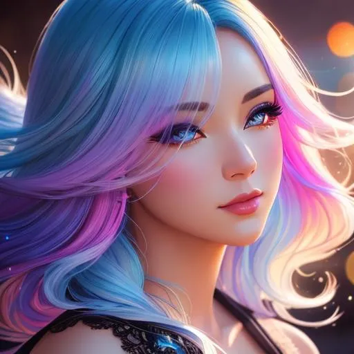 Prompt:  colorful ink illustration, wind aura, morning era, daylight , detailed gorgeous face, dreamy, glowing, backlit, glamour, glimmer, shadows, oil on canvas, brush strokes, smooth, ultra high definition, 16k, unreal engine 5, ultra sharp focus, art by  wlop, artgerm, loish, sf, intricate artwork masterpiece, ominous, young woman with big doe eyes and full lips, bushy wavy hair, matte painting movie poster,  highly detailed, vibrant, production cinematic character render, smiling, backlit, ultra high quality female attractive beautiful face.