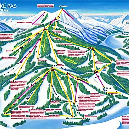 Ski resort piste map | OpenArt