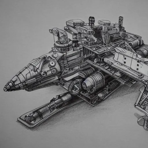 Drawing Spaceships Small, HD Png Download , Transparent Png Image - PNGitem