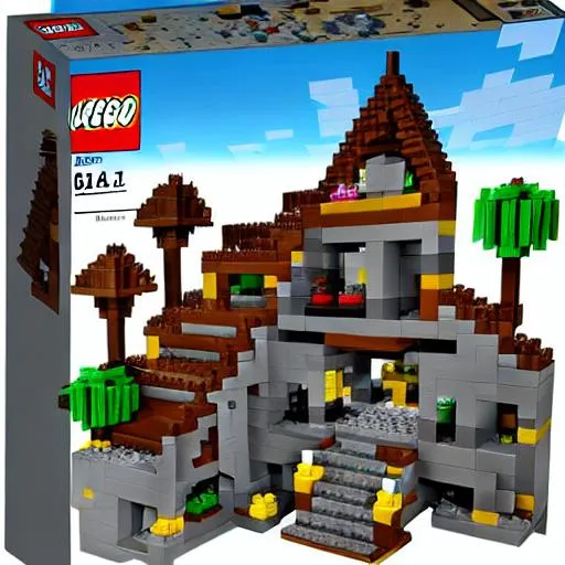 Prompt:  minecraft lego set