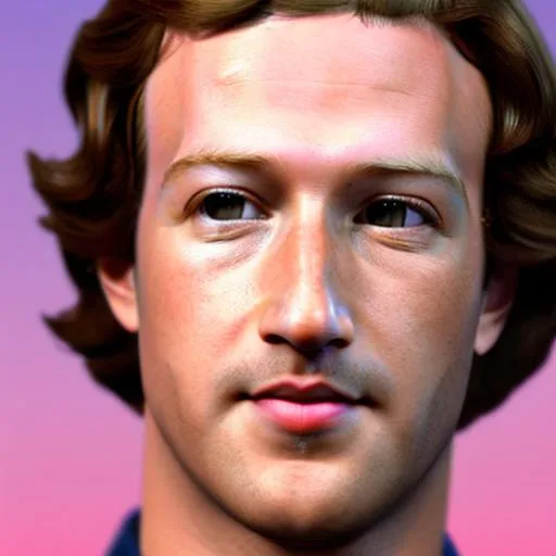 Prompt: ((Mark Zuckerberg)) breathtaking vaporwave parody close up face portrait cool dated early cgi 1995 face metaverse cover render for Import Sega Saturn