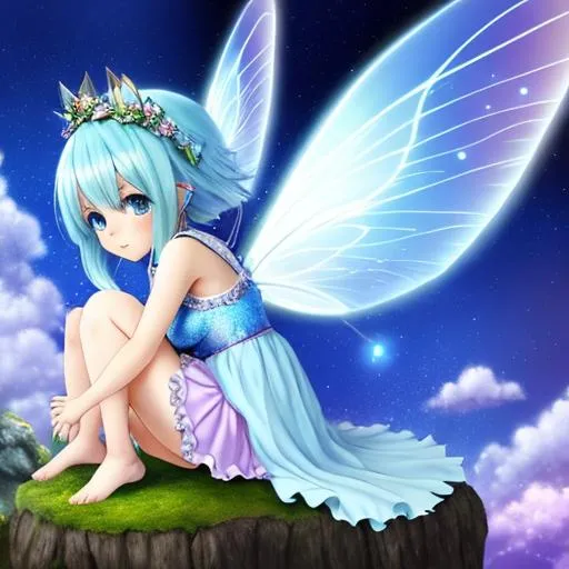 Ilustrasi Stok Lonely Cute Anime Fairy Cute Girl 2289313275 | Shutterstock-demhanvico.com.vn