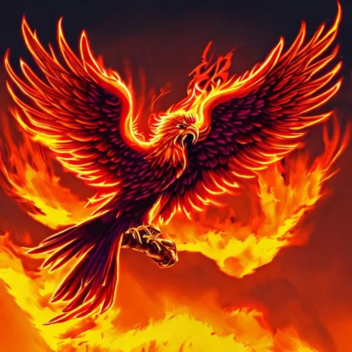 Prompt: Phoenix on fire
