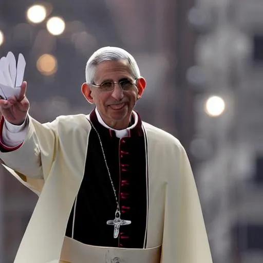 Prompt: Anthony Fauci as the pope