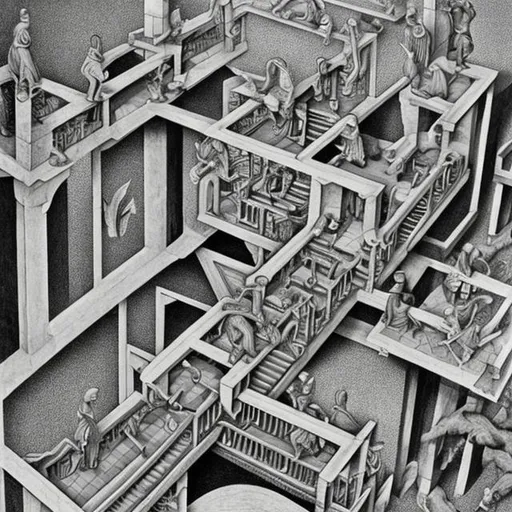 Prompt: Escher lsd 
