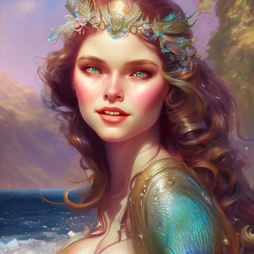 Mermaid, Disney princess style, highly detailed, smi... | OpenArt