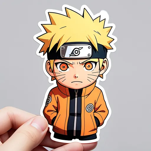 Prompt: animated Naruto sticker