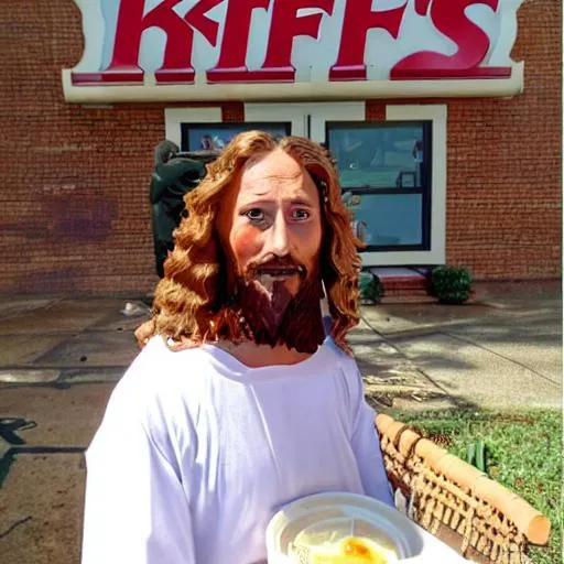 Prompt: kfc jesus