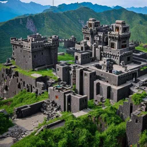 Prompt: Abandoned Dwarven fortress. Heroic Fantasy.