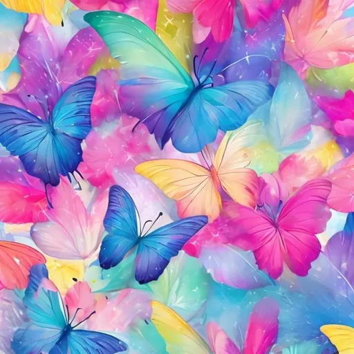 Prompt: Whimsy of Fluttering Colors