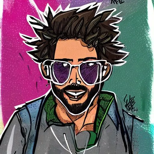 Draw a cool friend called Luca who is a nice person OpenArt