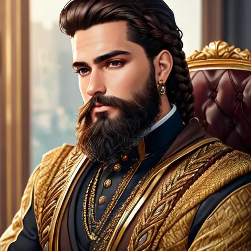 stillewillem: portrait of a businessman with a beard, 3dpeople, (gigachad :0.8)