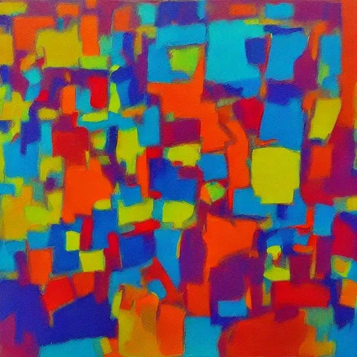 Prompt: abstract painting in the style of joseph amar

