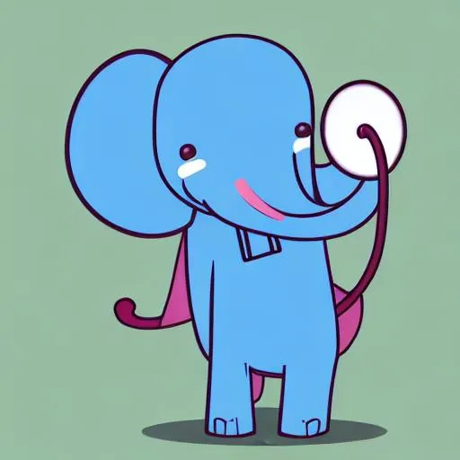 A doctor elephant with a stethoscope hanging from hi... OpenArt