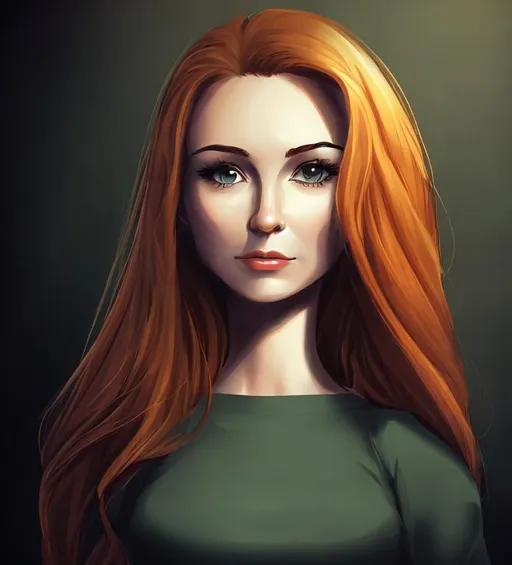 Beautiful woman cartoon portrait | OpenArt