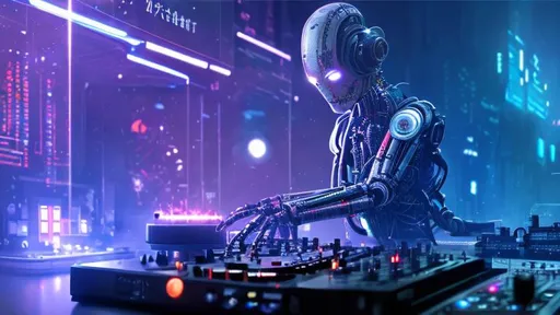 Prompt: dancing dj robots and a lasershow, perfect composition, hyperrealistic, super detailed, 8k, high quality, trending art, trending on artstation, sharp focus, studio photo, intricate details, highly detailed, cyberpunk, by greg rutkowski