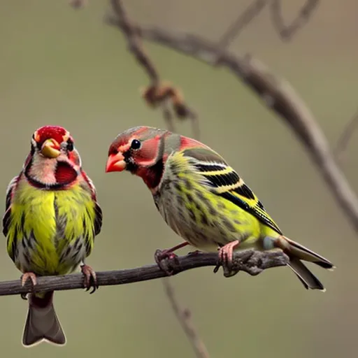 Prompt: Finch birds 